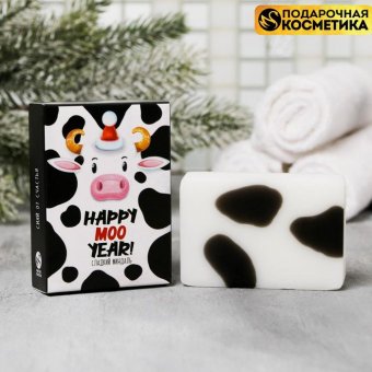 Мыло Happy Moo Year, сладкий миндаль