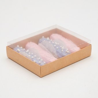 Коробка картонная с прозрачной крышкой, 13 х 16 х 4 см
