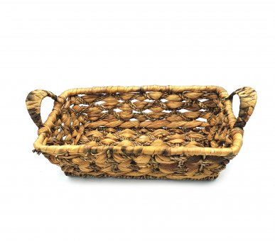 Корзина прямоугольная с ручками, 32х19 см