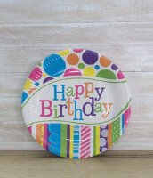 Тарелка бумажная Happy BD 23 см