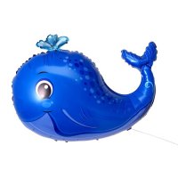Шар фольгированный 30" «Весёлый кит»