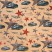 Бумага упаковочная крафтовая "Танки", 70х50см
