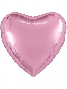 Шар фольгированный 19" «Розовое сердце», матовый
