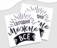 Салфетки бумажные «Сегодня можно всё», 24х24 см, 20 шт.