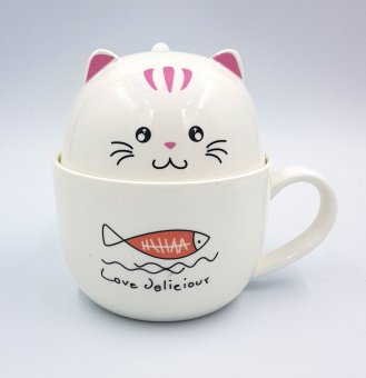 Кружка 2в1 "Котик"
