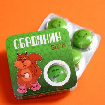 Жевательная резинка "Сбадунин-экстра" арбуз, 14г