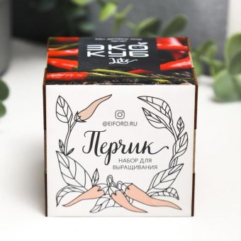 Экокуб LITE набор для выращивания "Перчик"