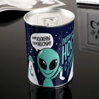 Носки в банке "Паранормальные носки"