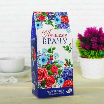 Чай чёрный с лимоном и мятой "Лучшему врачу"