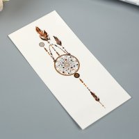 Переводная татуировка "Индейский ловец снов"
