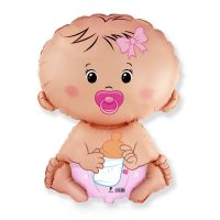 Шар фольгированный 26" «Малышка», девочка