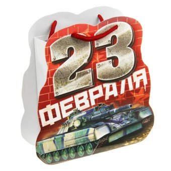 Пакет-открытка "Танк"