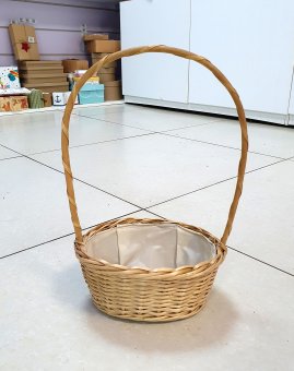 Корзина овальная с ручкой, 19 см