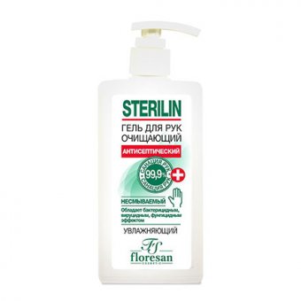 Антисептик гель для рук очищающий Sterilin, 250 мл